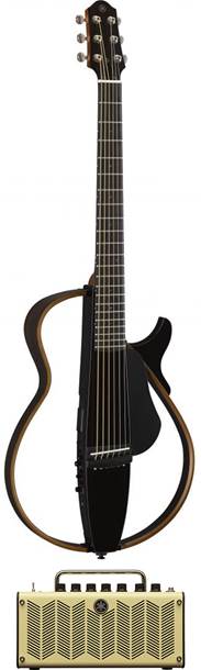 Yamaha SLG200S Silent Guitar Trans Black with THR5