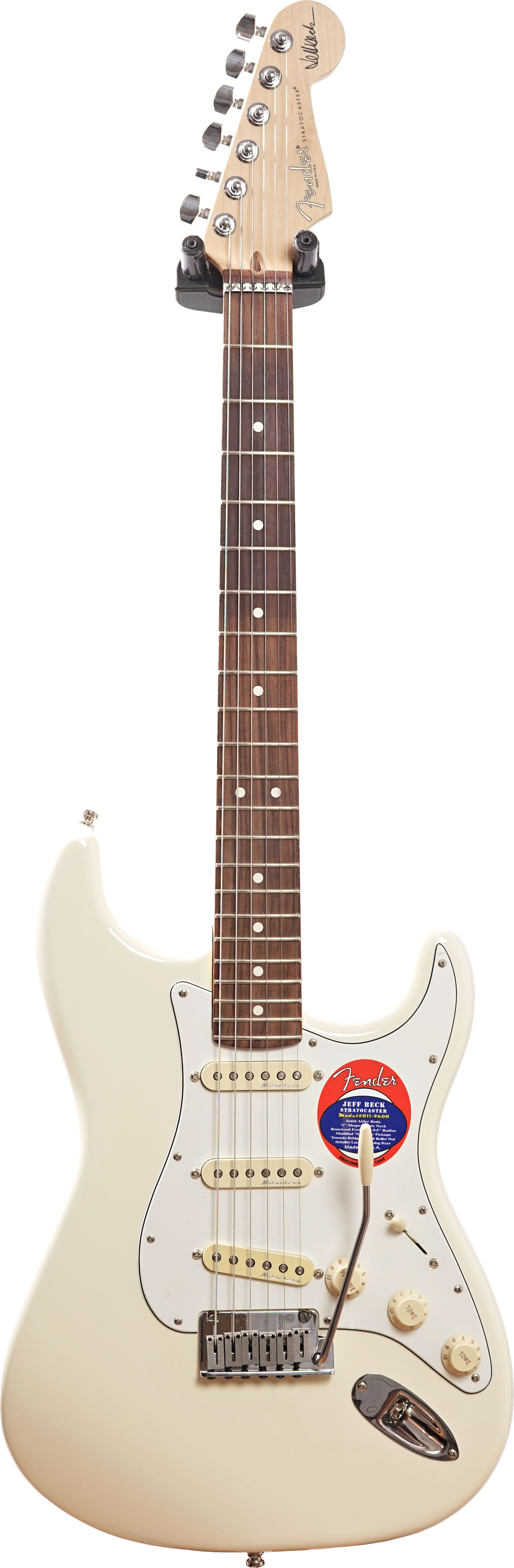 Fender Artist Series Jeff Beck Stratocaster Olympic White Rosewood Fingerboard #US24050299