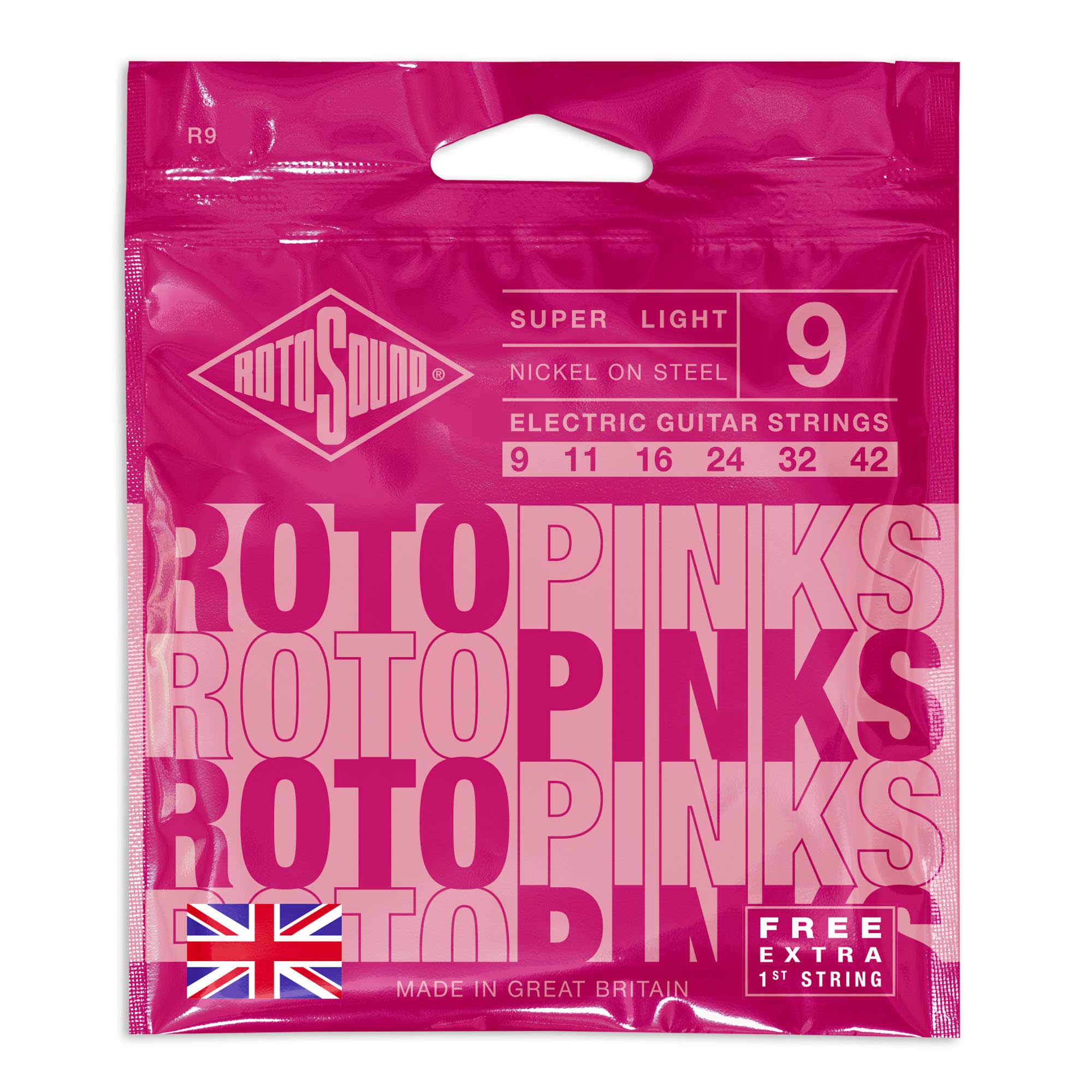 Rotosound R9 Roto Pinks 9-42