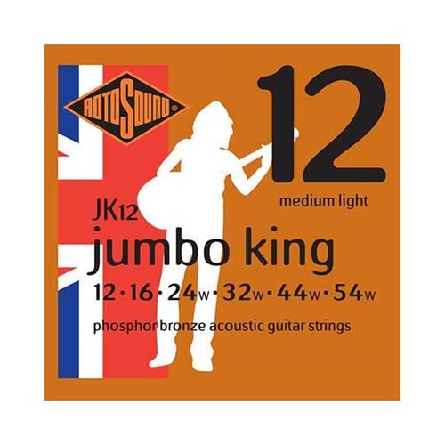 Rotosound JK12 Jumbo King Acoustic Strings 12s