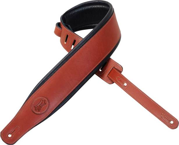 Levy's MSS1-WAL Leather Padded Strap Walnut