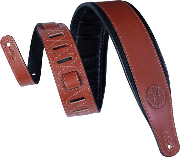 Levy's MSS1-WAL Leather Padded Strap Walnut Levy's MSS1-WAL Leather Padded Strap Walnut