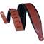 Levy's MSS1-WAL Leather Padded Strap Walnut Front View