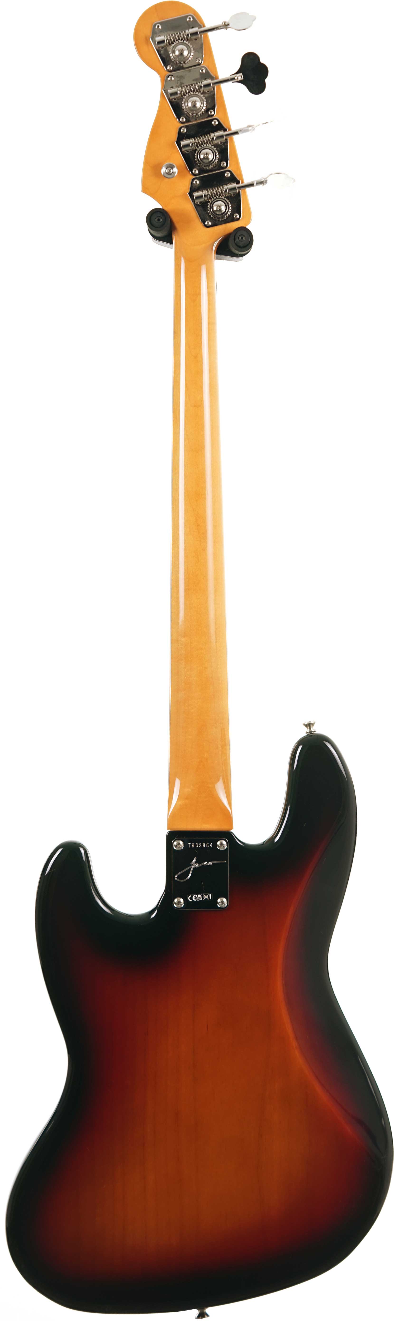 Fender Jaco Pastorius Jazz Fretless Rosewood Fingerboard 3 Colour Sunburst (Ex-Demo) #T903864
