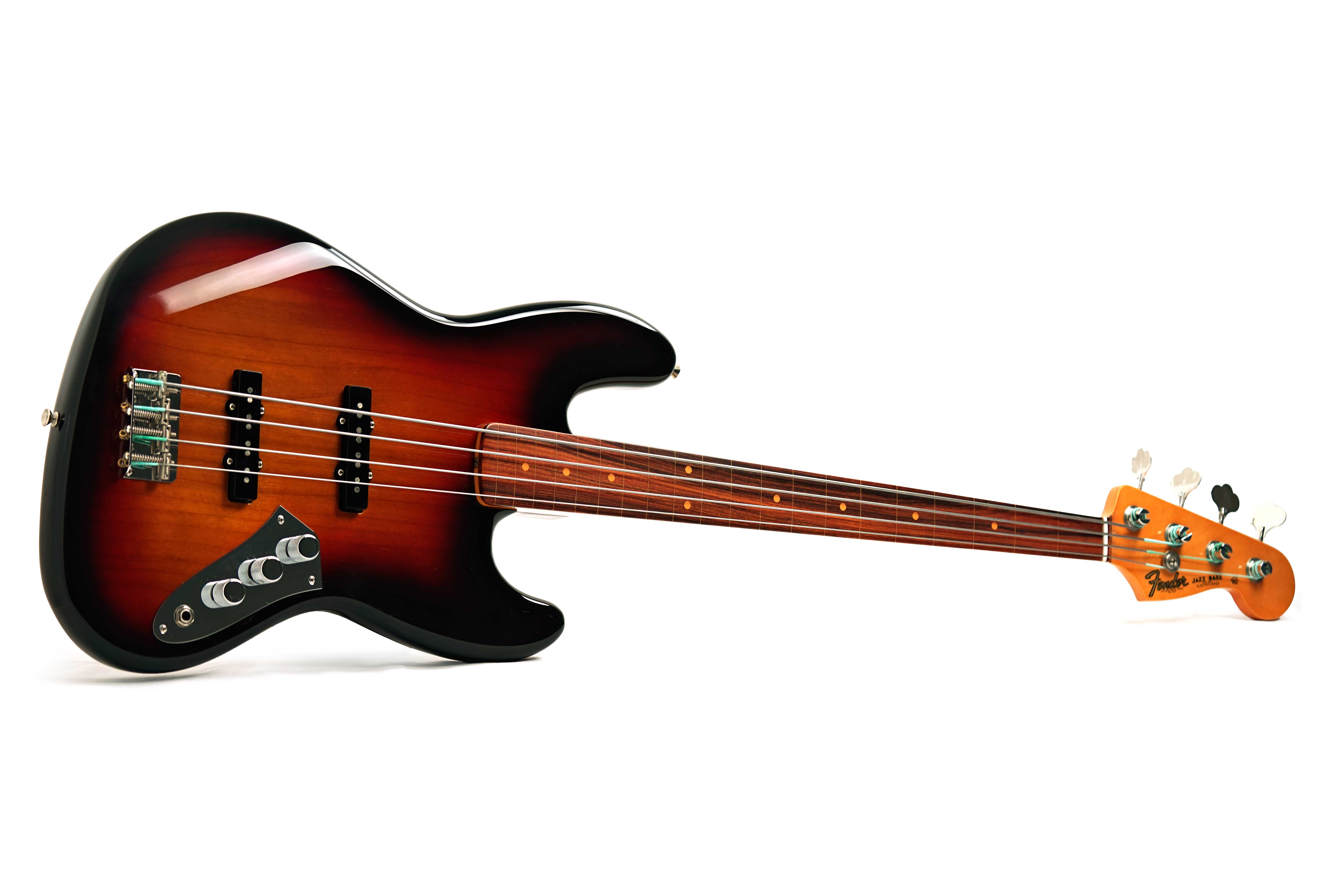 Fender Jaco Pastorius Jazz Fretless Rosewood Fingerboard 3 Colour Sunburst (Ex-Demo) #T903864