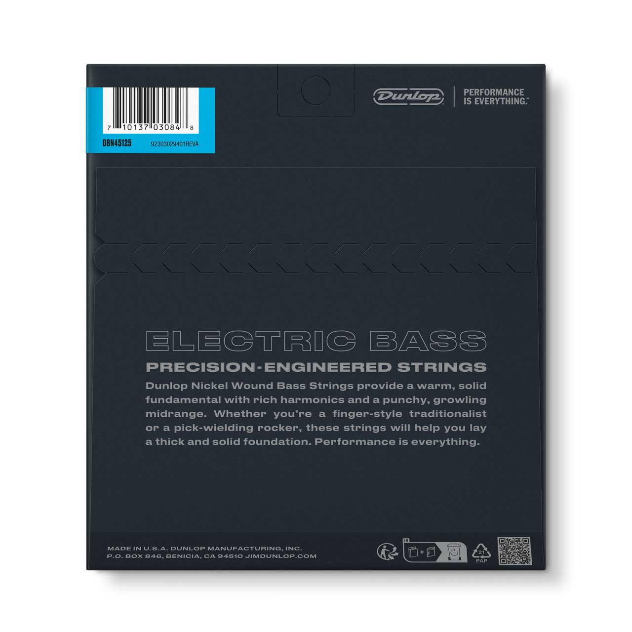 Dunlop DBN45125 Nickel Wound 5-String Bass Strings 45-125