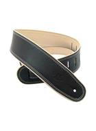 DSL GEP25-15-3 Garment Leather 2.5 Inch Rolled Edge Black/Beige