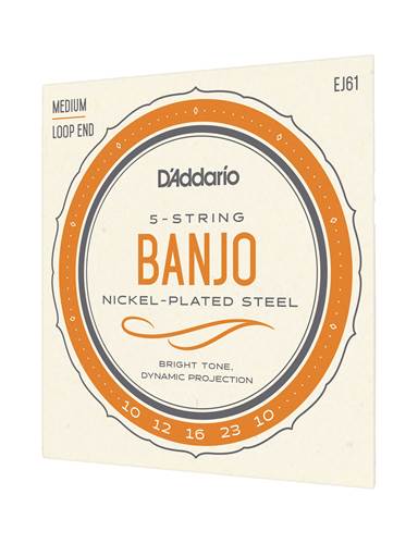 D'Addario EJ61 Medium 5-String Banjo 10-23