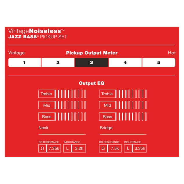 Fender Vintage Noiseless Jazz Bass Pickup Set