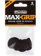 Dunlop Player Pack Max-Grip Nylon Jazz III Stiffo 6 Pack