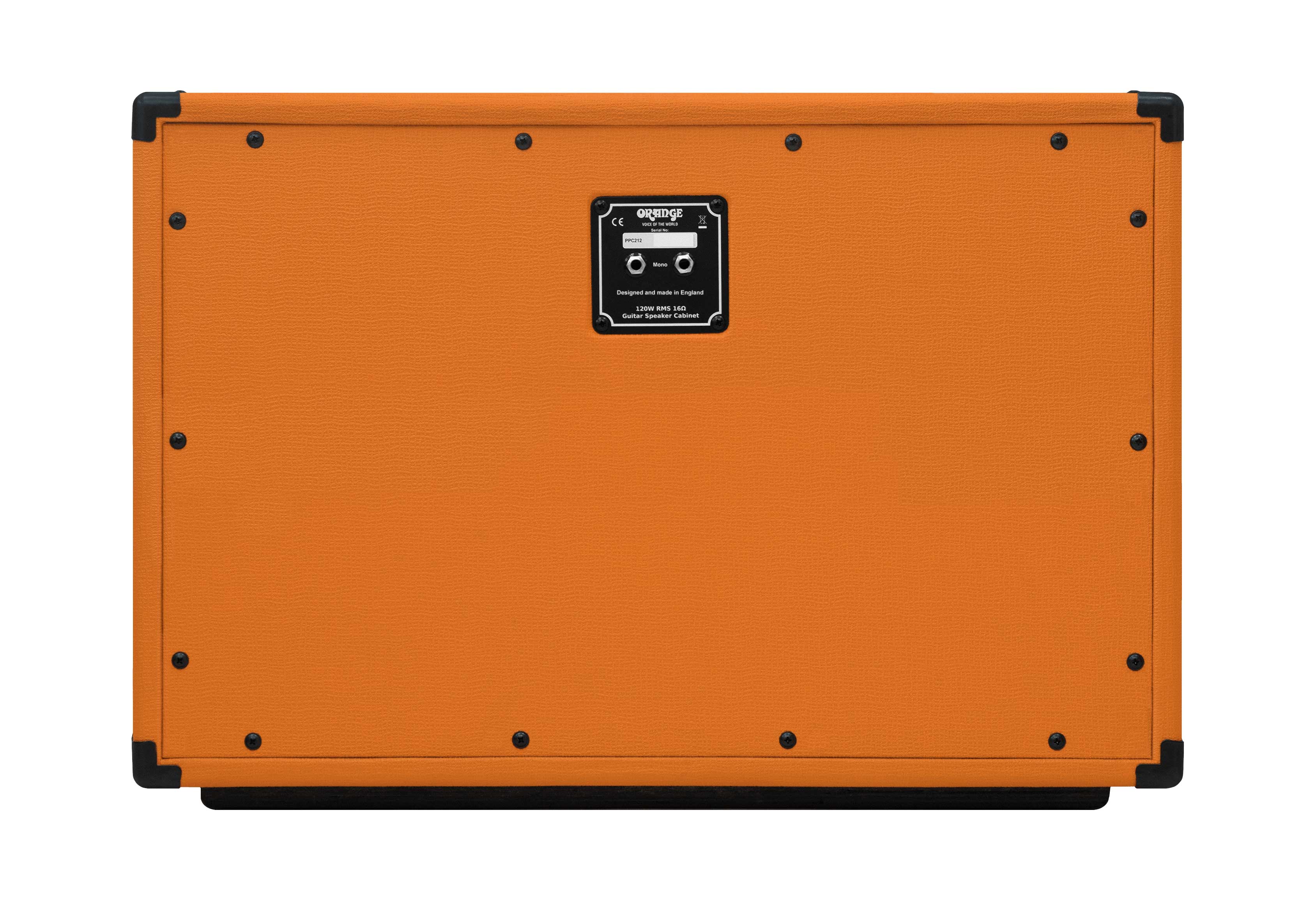 orange 2x12 closed back cabinet