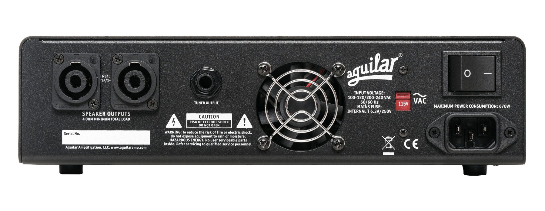 Aguilar Tone Hammer 500 Bass Head