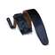 Levy's M4GF-XL-BLK 3 1/2 Inch Garment Leather Bass Guitar Strap Black Front View