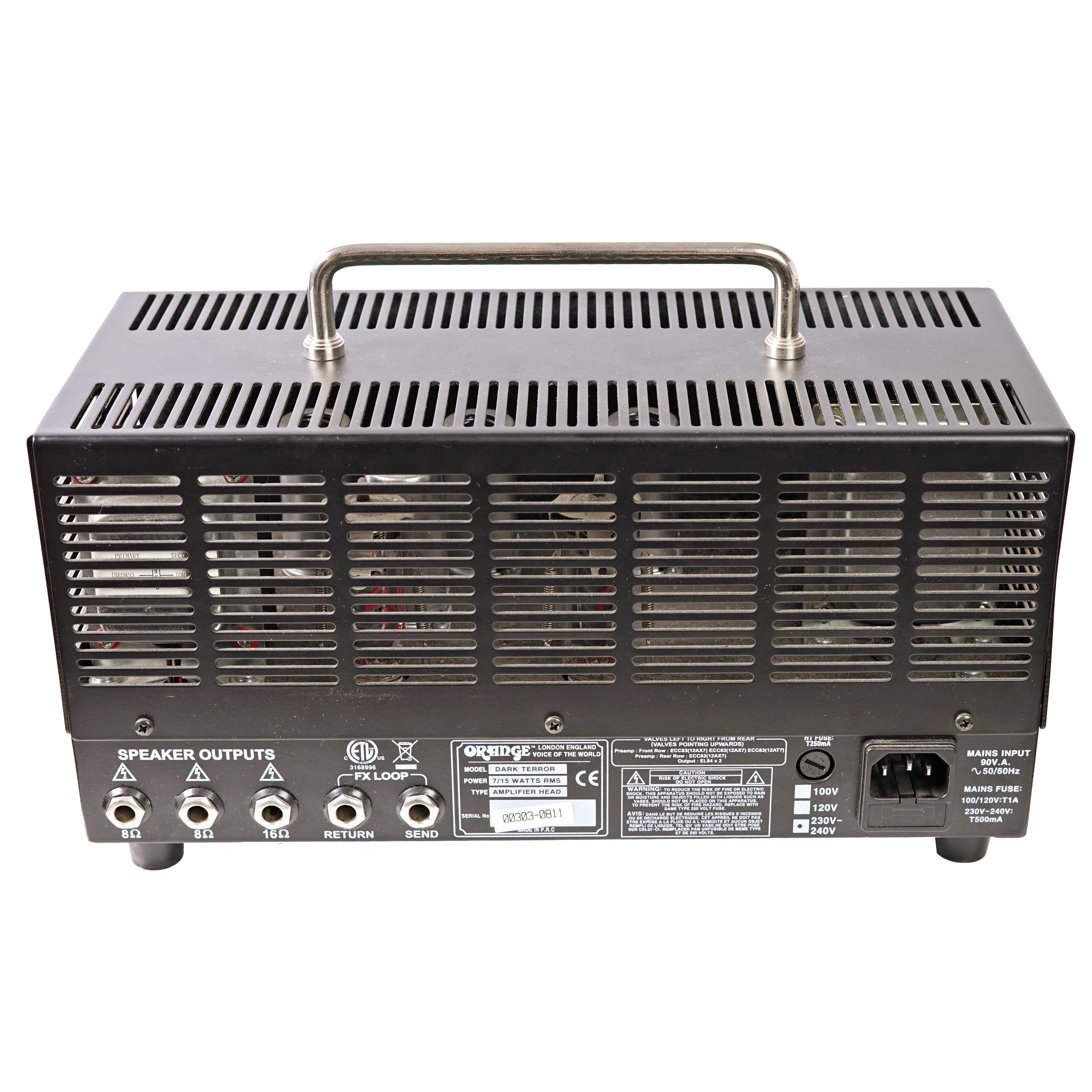 Orange Dark Terror Valve Amp Head (Ex-Demo) #00303-0811