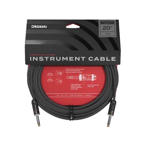 D'Addario Planet Waves American Stage Instrument Cable 20ft