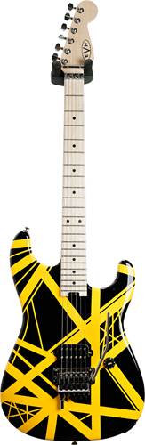 EVH Striped Series Black with Yellow Stripes (Ex-Demo) #EVH2100957