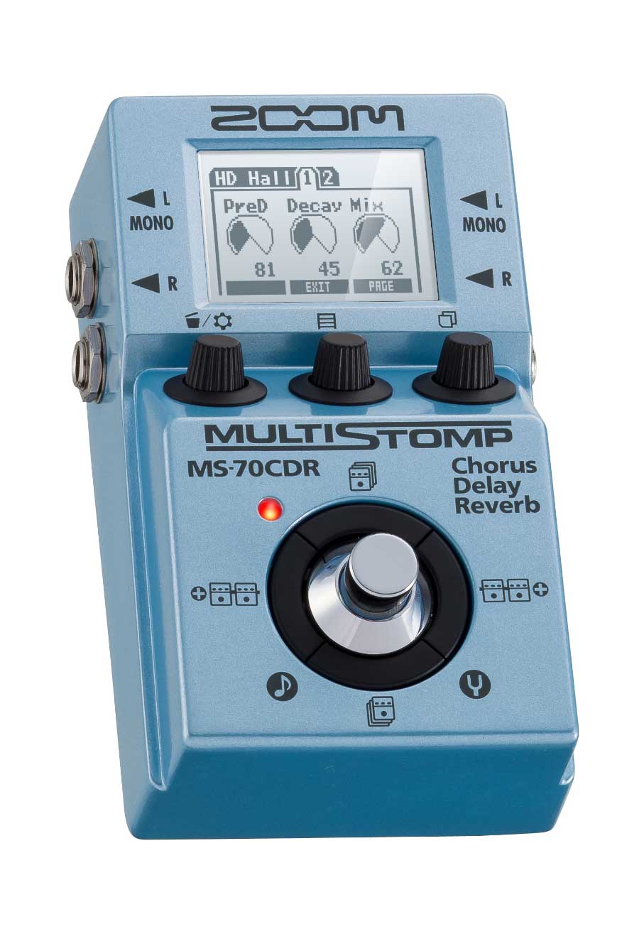 Zoom MS-70CDR Chorus Delay Reverb Multi Stomp Multi Effects Processor