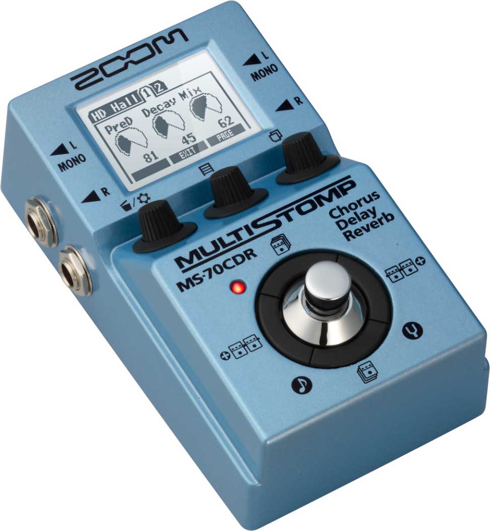 Zoom MS-70CDR Chorus Delay Reverb Multi Stomp Multi Effects Processor