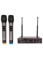 Kam HF Fixed Twin Channel Professional Wireless Microphone System