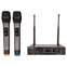 Kam HF Fixed Twin Channel Professional Wireless Microphone System Front View