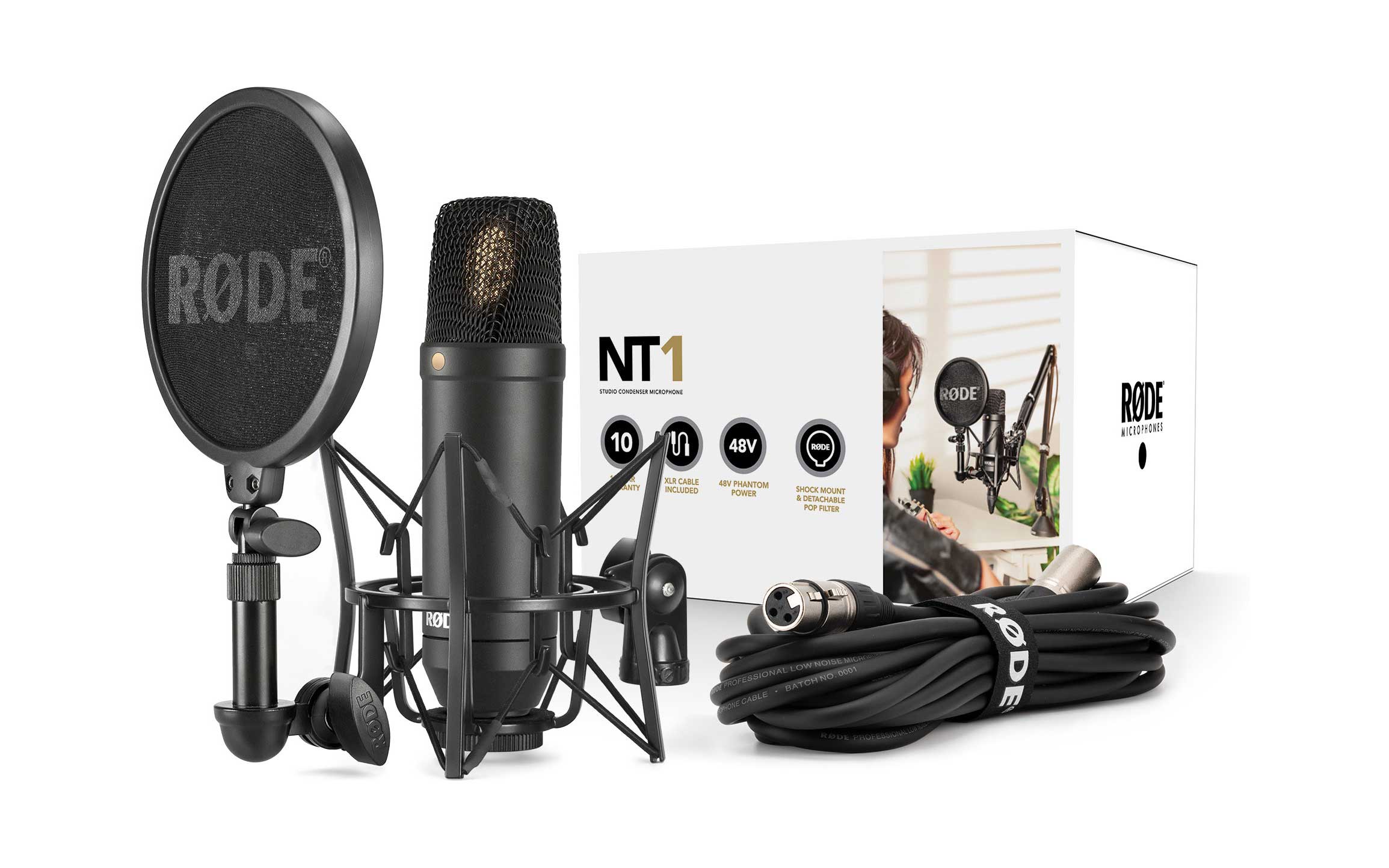 Rode NT1-KIT Condenser Microphone with Accessory Kit (Ex-Demo) #AA0217459