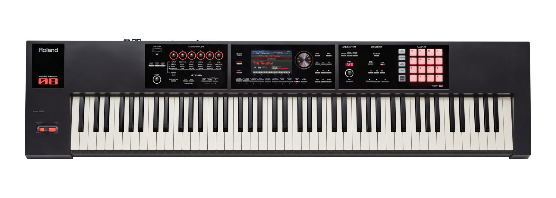 Roland FA-08 88 Note Workstation (Ex-Demo) #Z7E6658