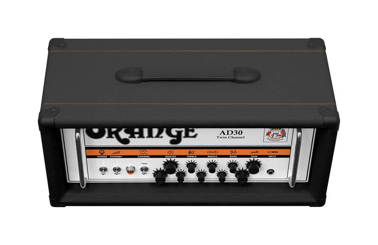 Orange AD30HTC Valve Amp Head Black Orange AD30HTC Valve Amp Head Black