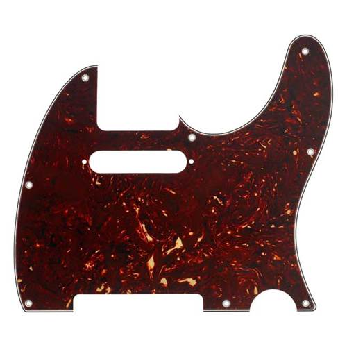 Fender Telecaster Pickguard 8 Hole Mount Tortoise Shell 4 Ply Fender Telecaster Pickguard 8 Hole Mount Tortoise Shell 4 Ply