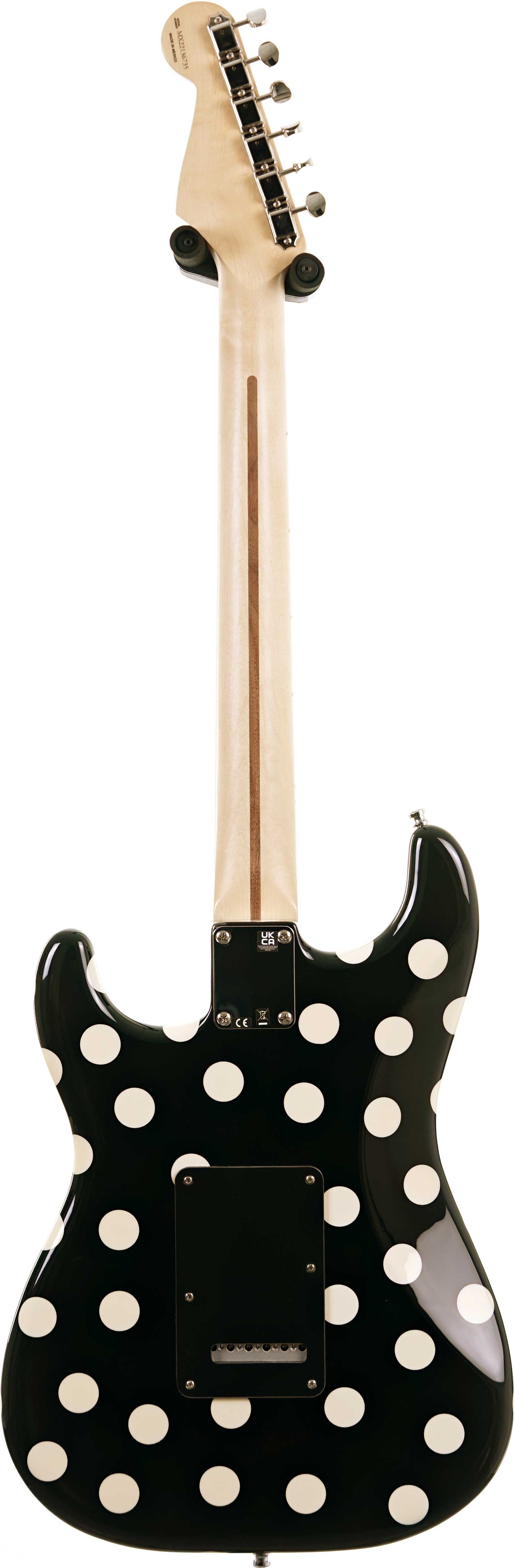 Fender Buddy Guy Polka Dot Stratocaster Maple Fingerboard Black/White Dots (Ex-Demo) #MX22136735