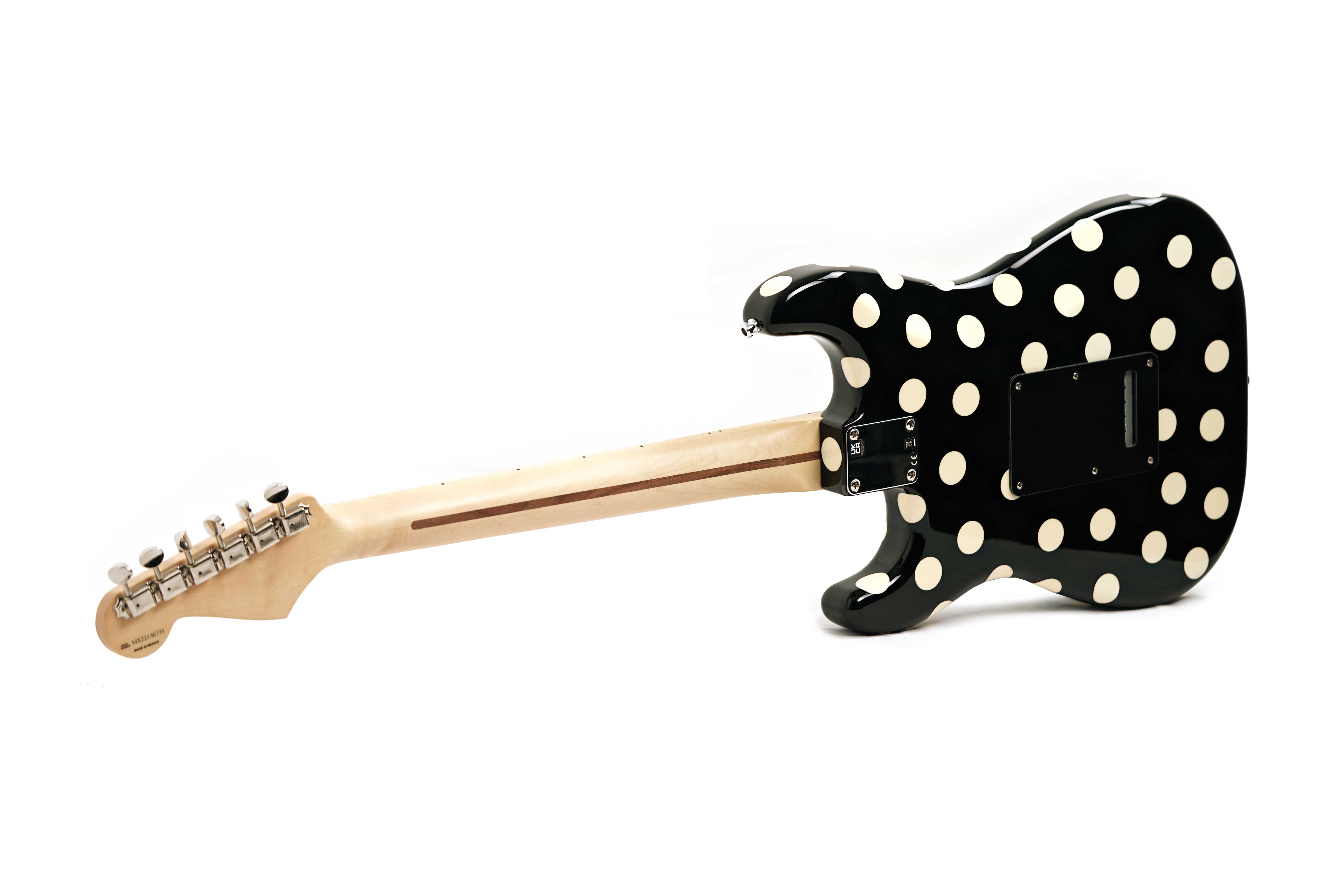 Fender Buddy Guy Polka Dot Stratocaster Maple Fingerboard Black/White Dots (Ex-Demo) #MX22136735