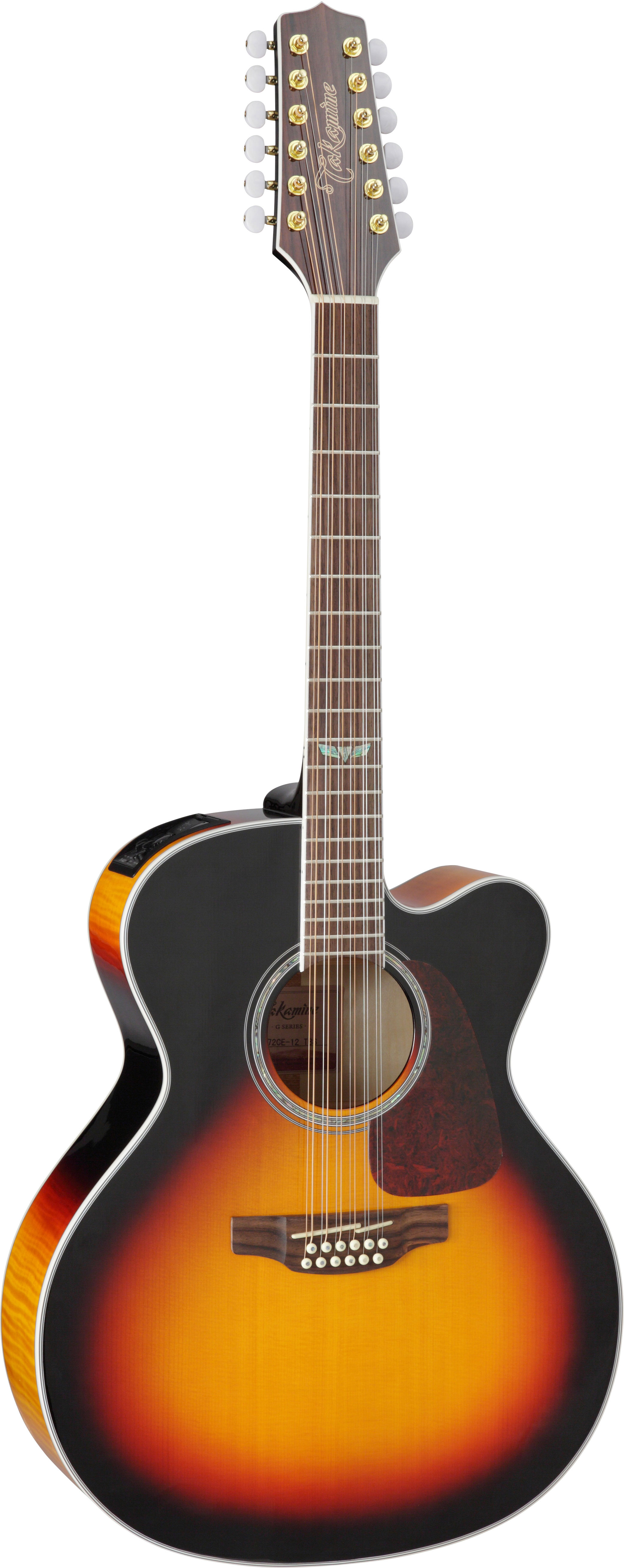 Takamine GJ72CE-12-BSB 12 String Brown Sunburst