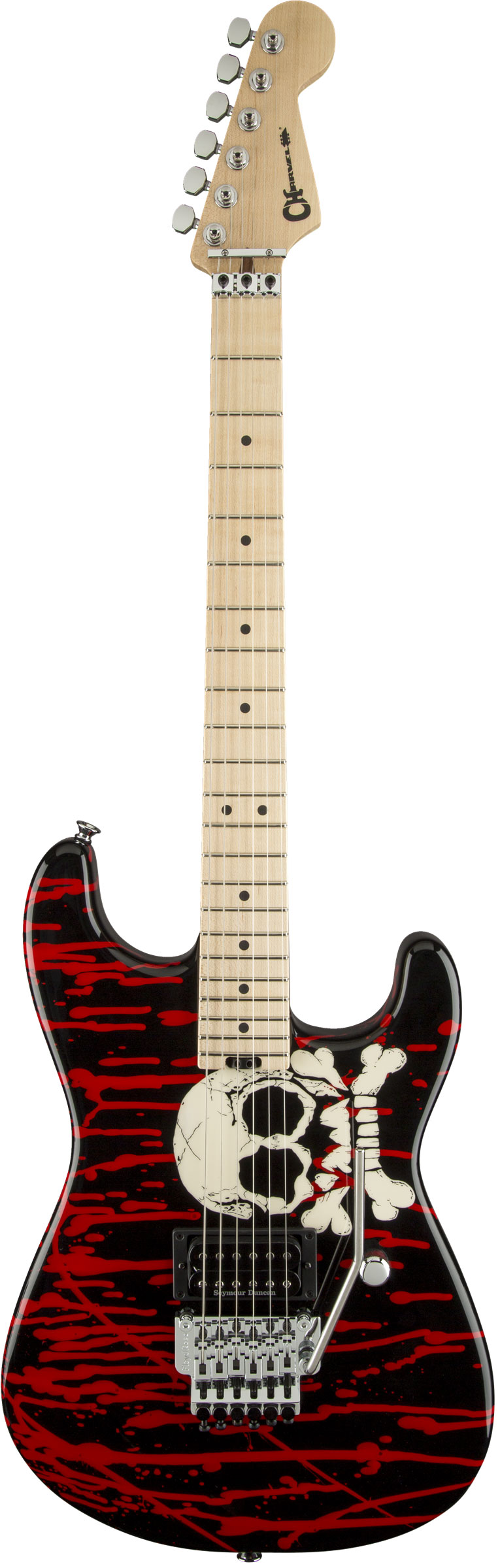 Charvel Warren DeMartini Signature Pro-Mod Blood and Skull Maple Fingerboard
