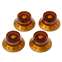 Gibson Top Hat Knobs - Vintage Amber 4 Pack Front View