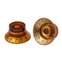 Gibson Top Hat Knobs - Vintage Amber 4 Pack Front View