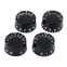 Gibson Speed Knobs Black 4 Pack Front View