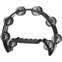 Stagg TAB-2 BK Black Cutaway Tambourine Front View