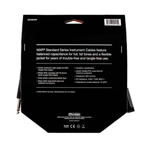 MXR 20ft Standard Right Angle Instrument Cable MXR 20ft Standard Right Angle Instrument Cable