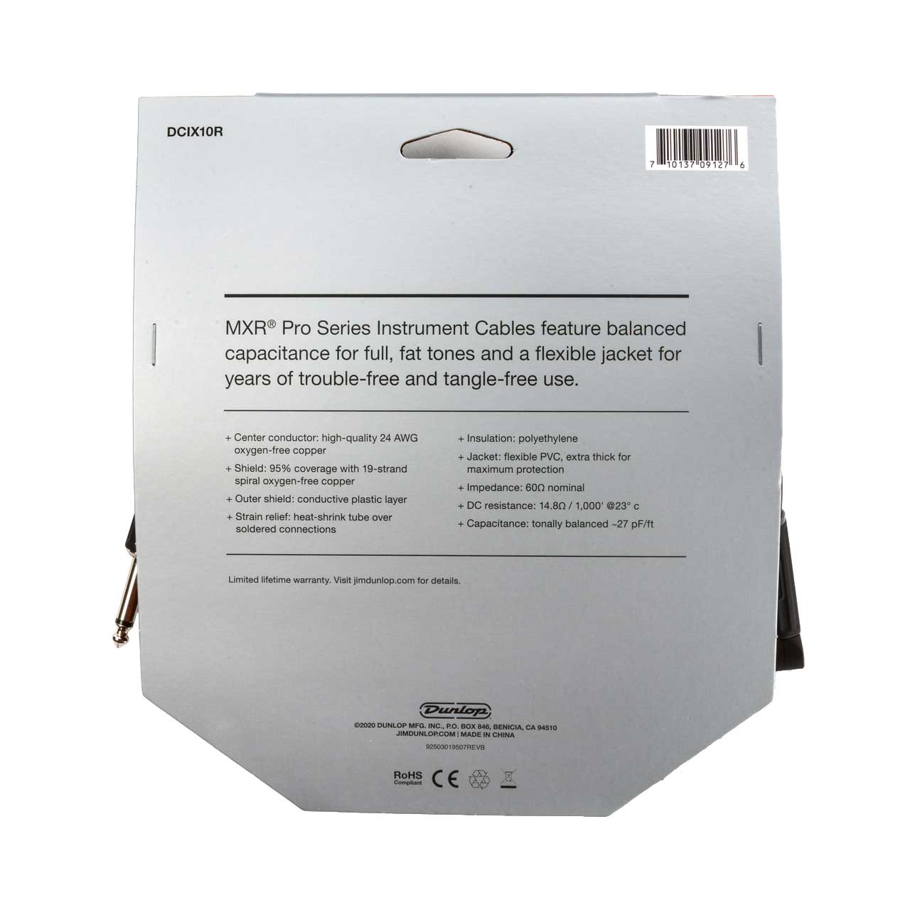 MXR 10ft Standard Right Angle Pro Cable