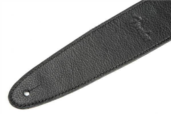 Fender 2.5 Inch Artisan Leather Strap Black