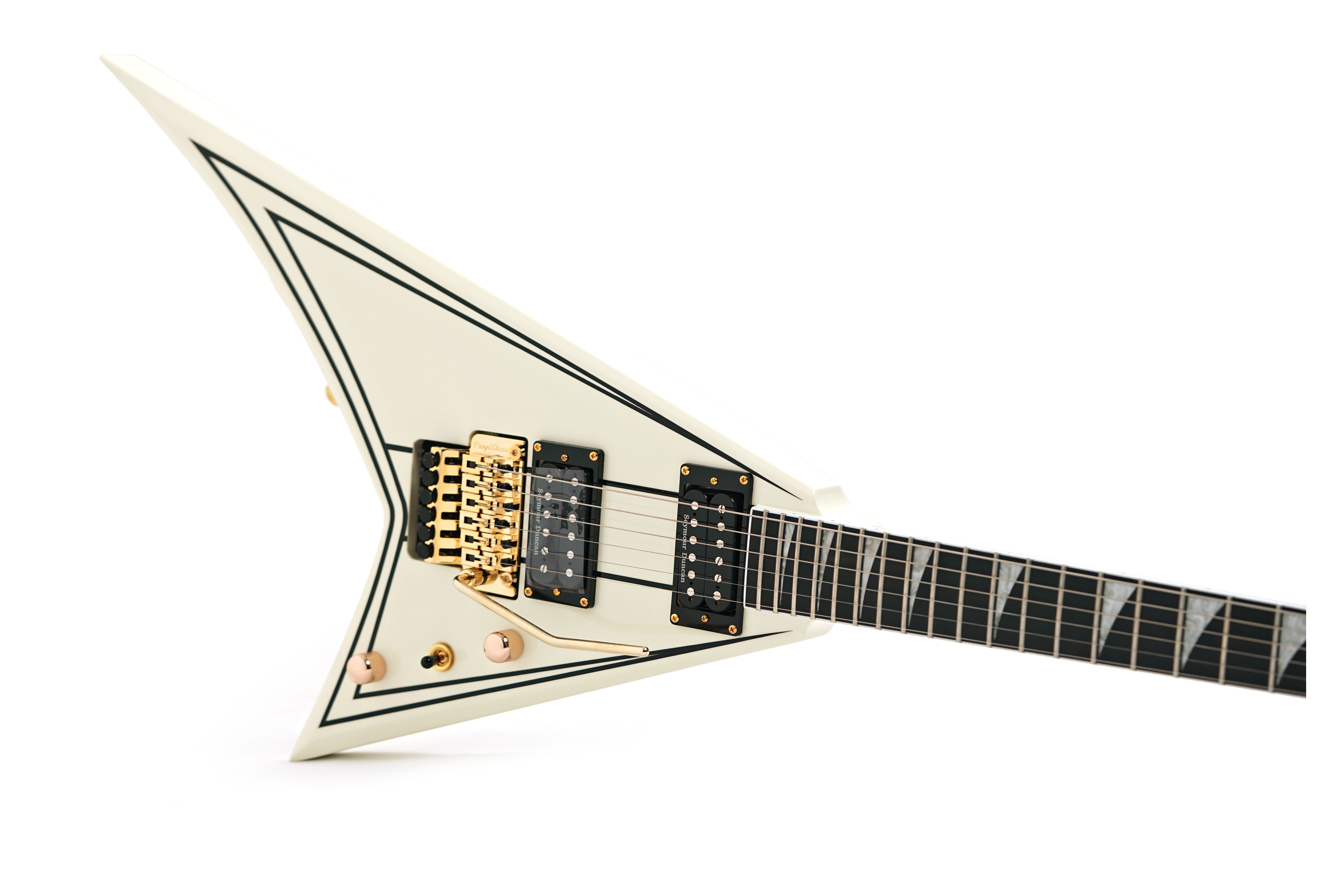 Jackson Pro Rhoads RR3 Ebony Fingerboard Ivory with Black Pinstripes (Nearly New) #ISJ2501917