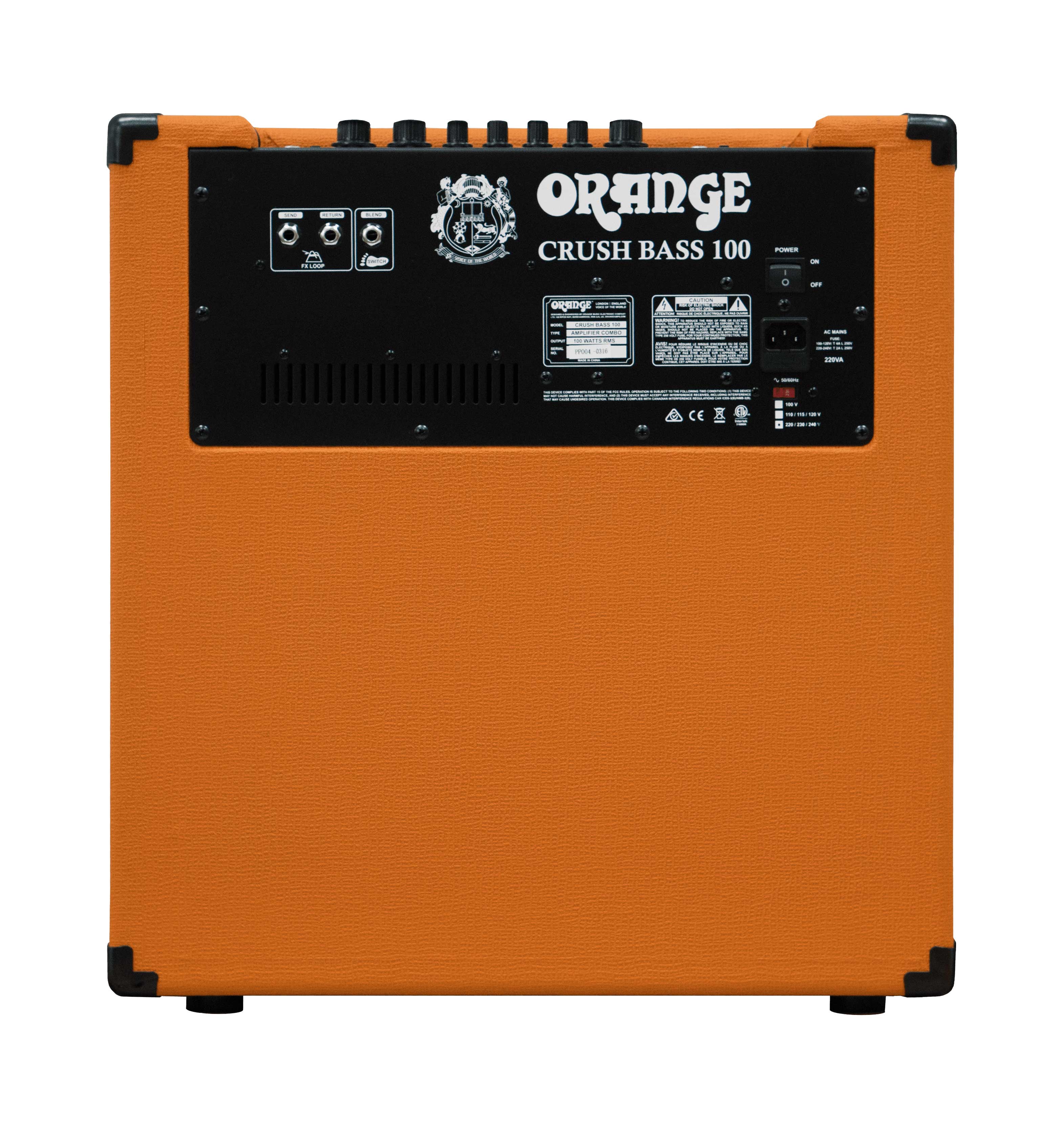 Orange Crush Bass 100 1x15 Combo Solid State Amp