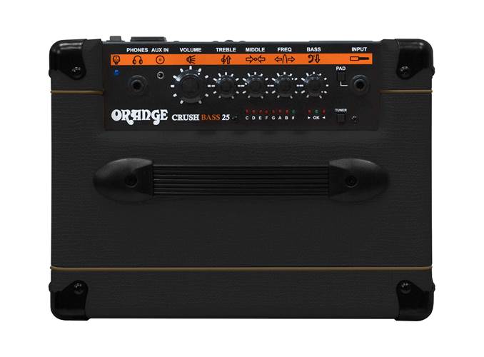 Orange Crush Bass 25 Black Combo Solid State Amp Orange Crush Bass 25 Black Combo Solid State Amp