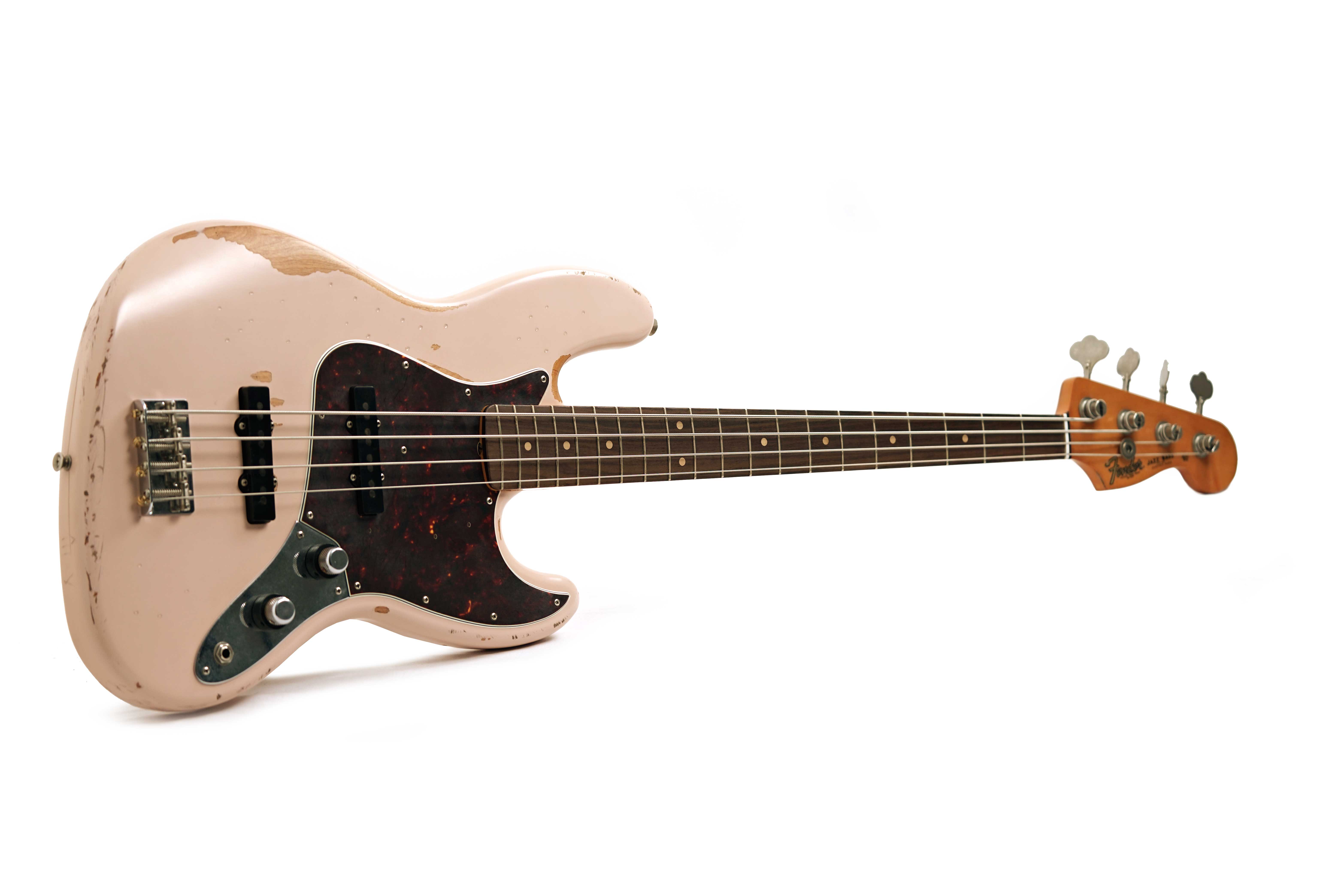 Fender Flea Signature Jazz Bass Rosewood Fingerboard Road Worn Shell Pink (Nearly New) #MX25025518