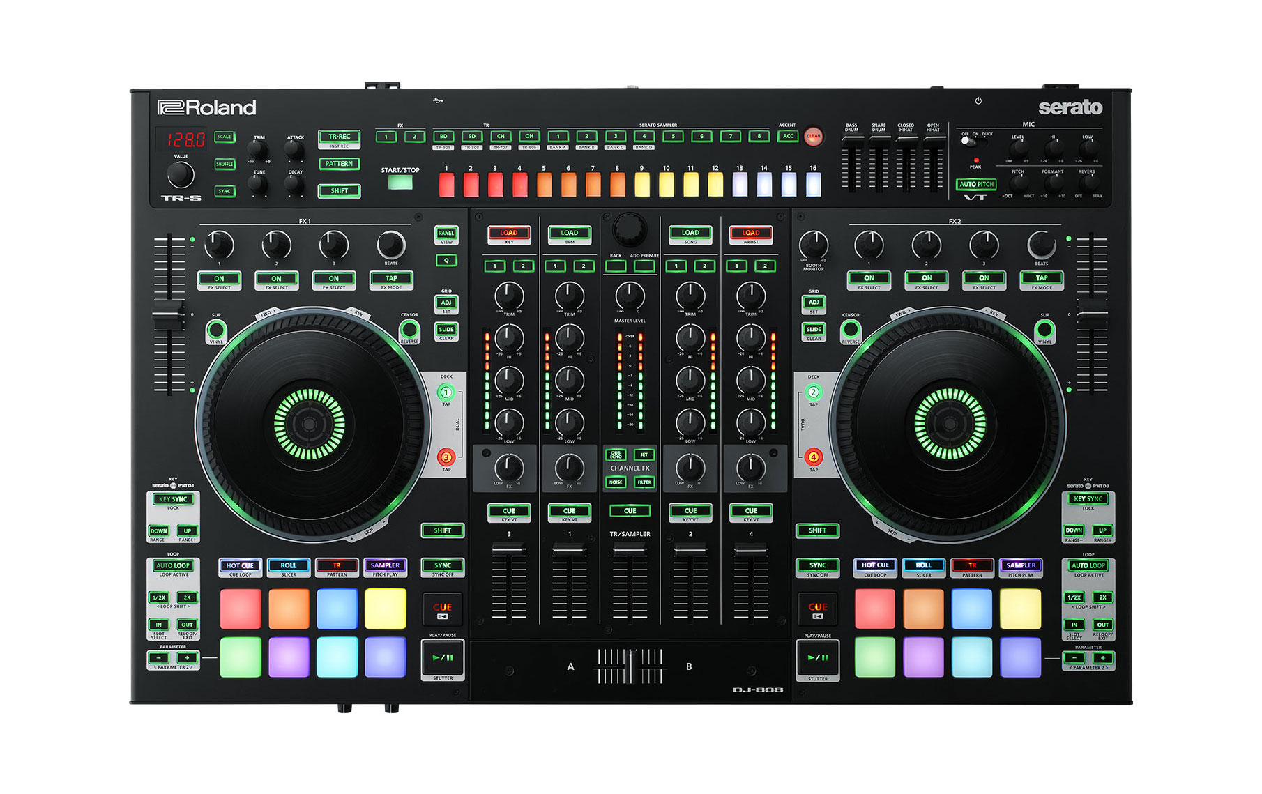 Roland DJ-808 DJ Controller (Ex-Demo) #Z1H7061