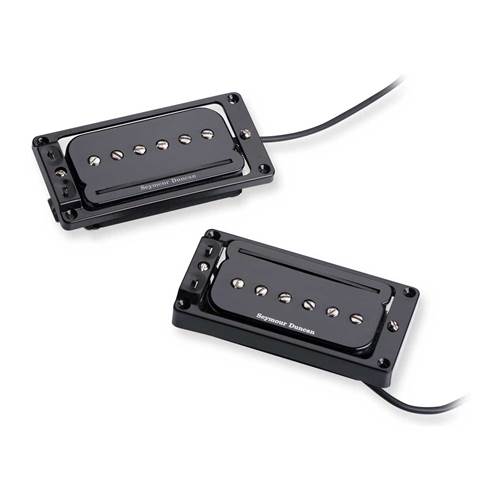 Seymour Duncan P Rails Pickups With Triple Shot Set - Arched Mounting Rings
