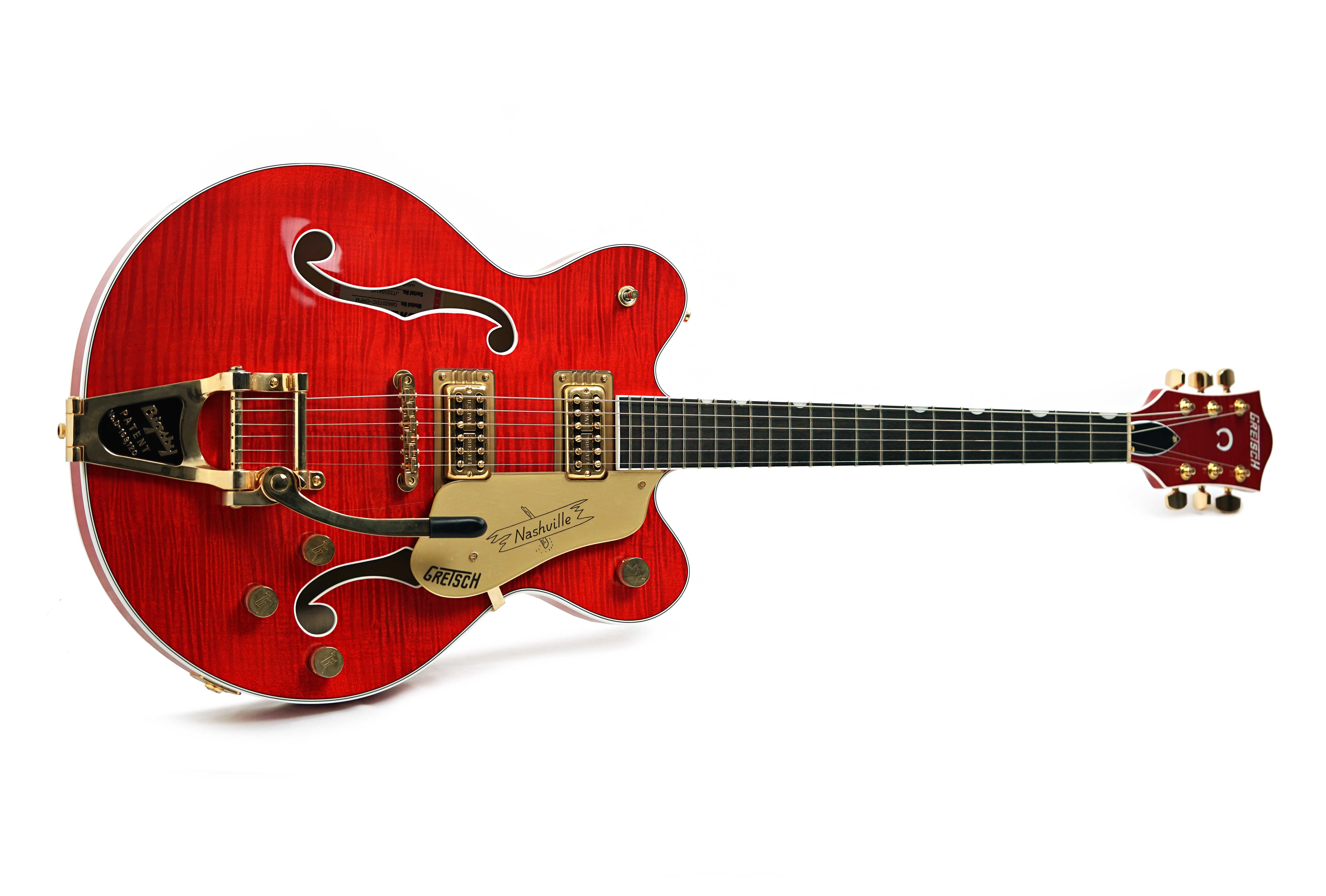 Gretsch G6620TFM Player's Edition Nashville H Centre Block Orange Flame with Bigsby #JT2310104146