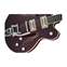 Gretsch G6609TFM Players Edition Broadkaster Center Block Double-Cut Dark Cherry Stain Front View