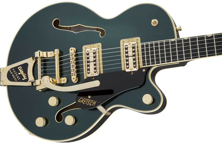 Gretsch G6659TG Players Edition BroadKaster Jr. Center Block Single-Cut with String-Thru Bigsby Cadillac Green Gretsch G6659TG Players Edition BroadKaster Jr. Center Block Single-Cut with String-Thru Bigsby Cadillac Green