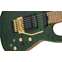 Jackson USA Signature Phil Collen PC1 Satin Transparent Green Caramelized Flame Maple Fingerboard Front View