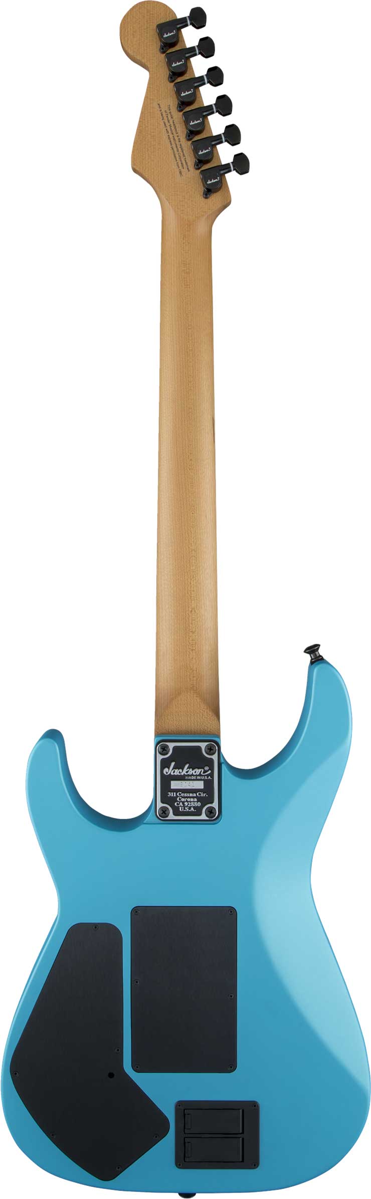 Jackson USA Signature Phil Collen PC1 Matte Blue Frost Caramelized Flame Maple Fingerboard